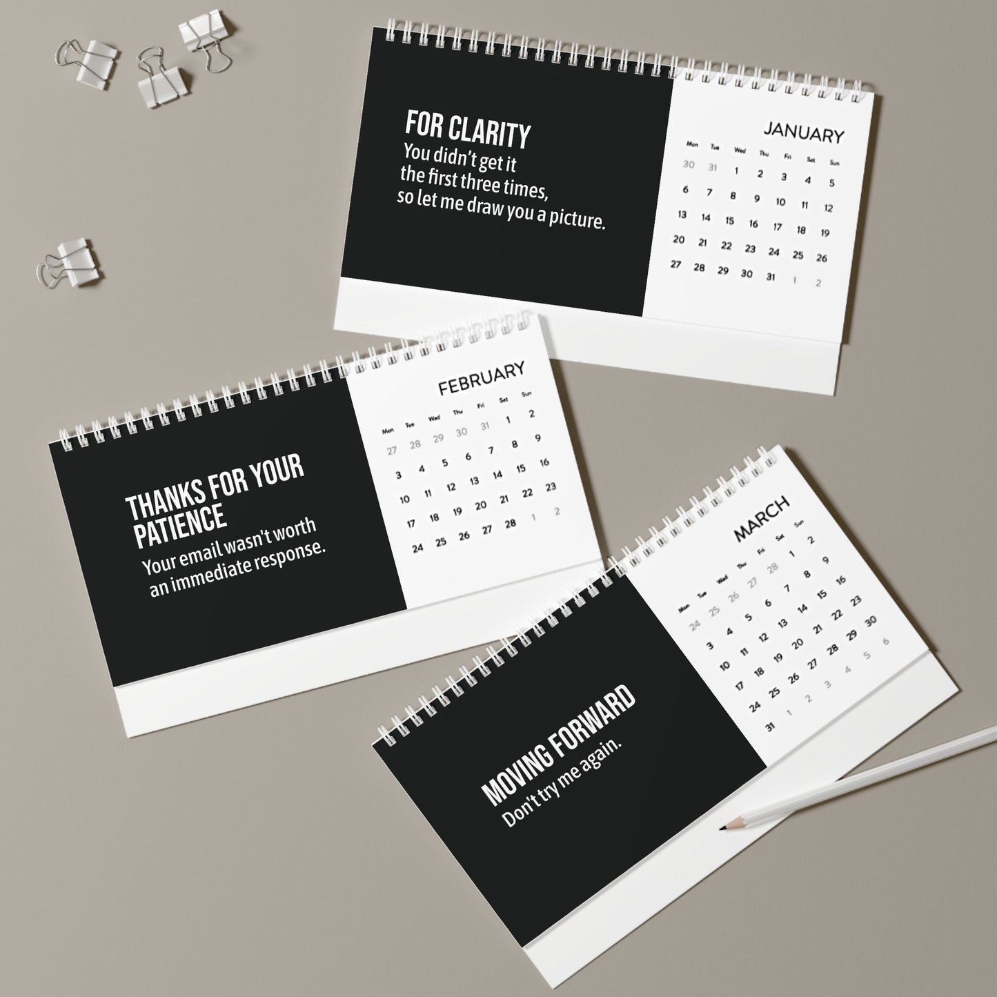 Per My Last Email Funny Corporate Email Lingo Desk Calendar 2025 AU