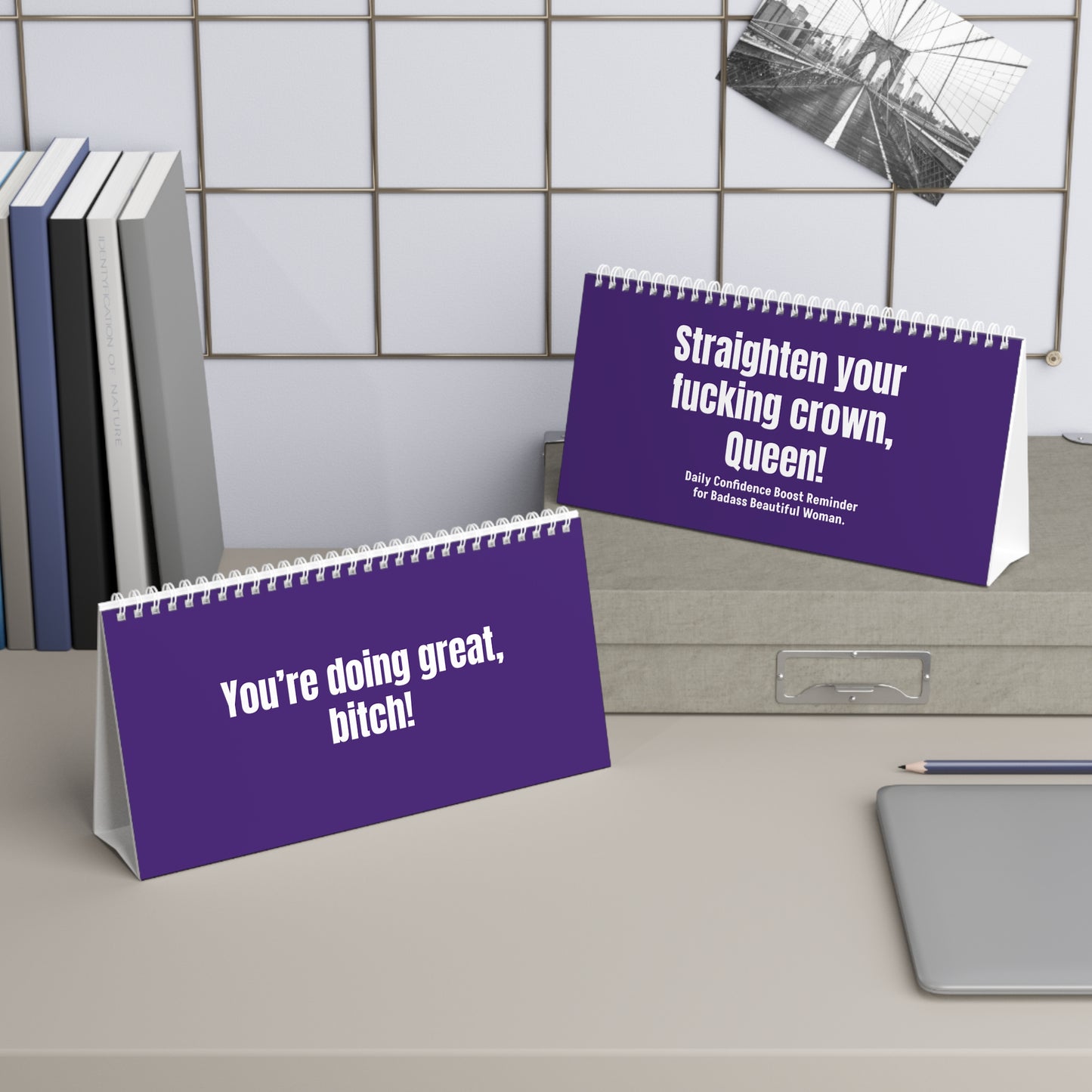 Straighten Your F*cking Crown Queen Desk Sign AU