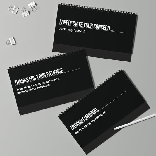 Per My Last Email Corporate Email Bullshit Translator Flip Desk Sign