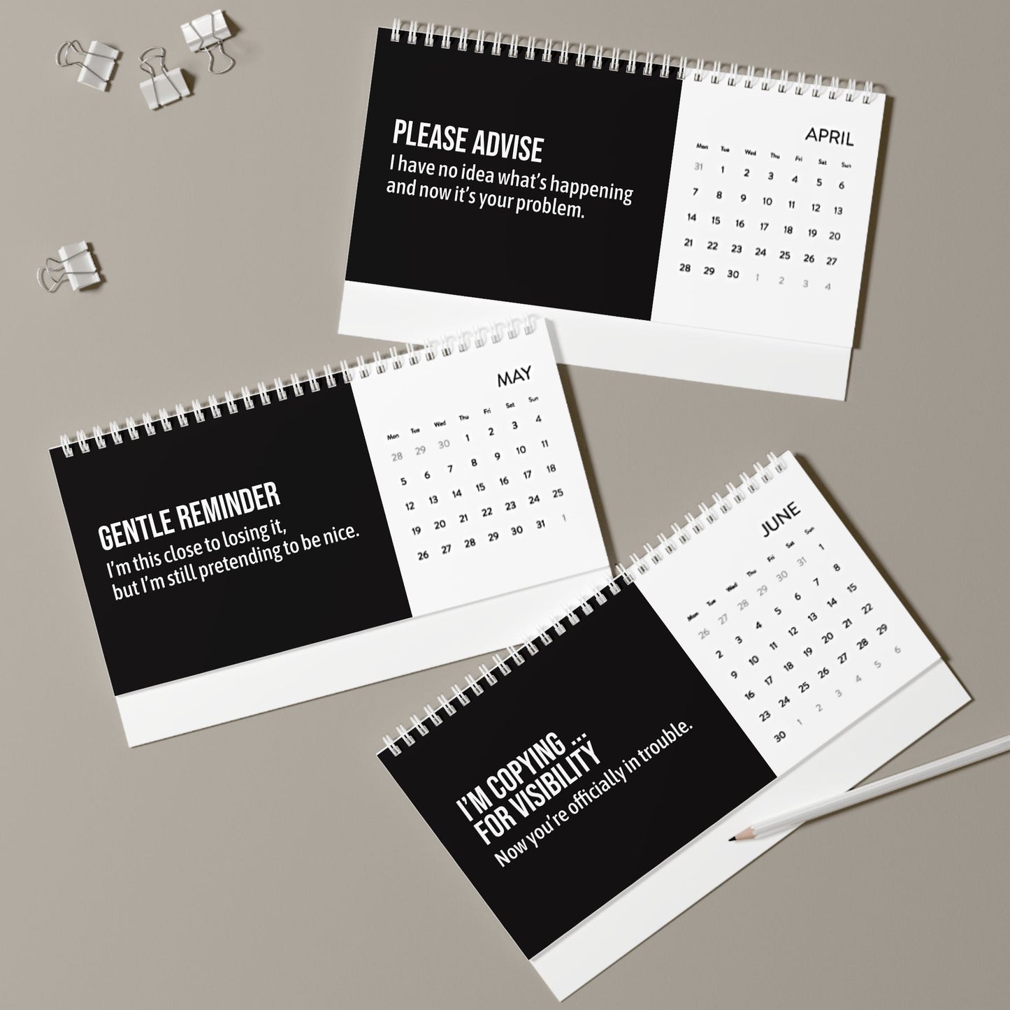 Per My Last Email Funny Corporate Email Lingo Desk Calendar 2025 AU
