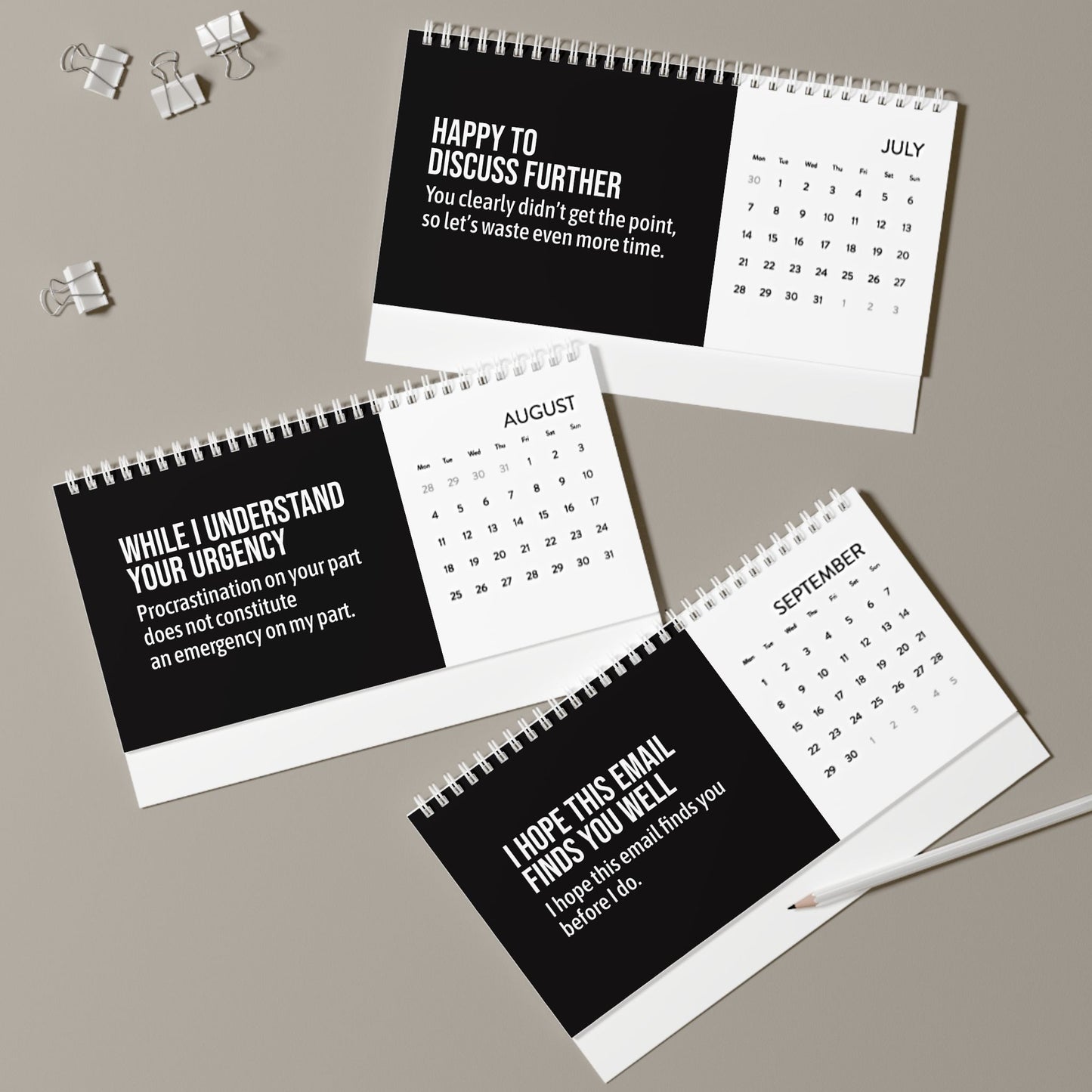 Per My Last Email Funny Corporate Email Lingo Desk Calendar 2025 AU