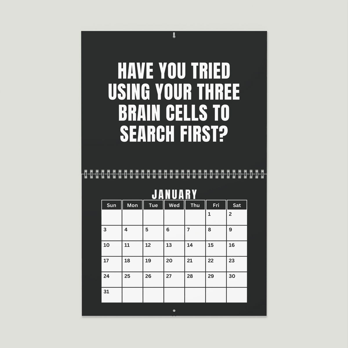 NOT TODAY! 2027 Unfiltered Wall Calendar