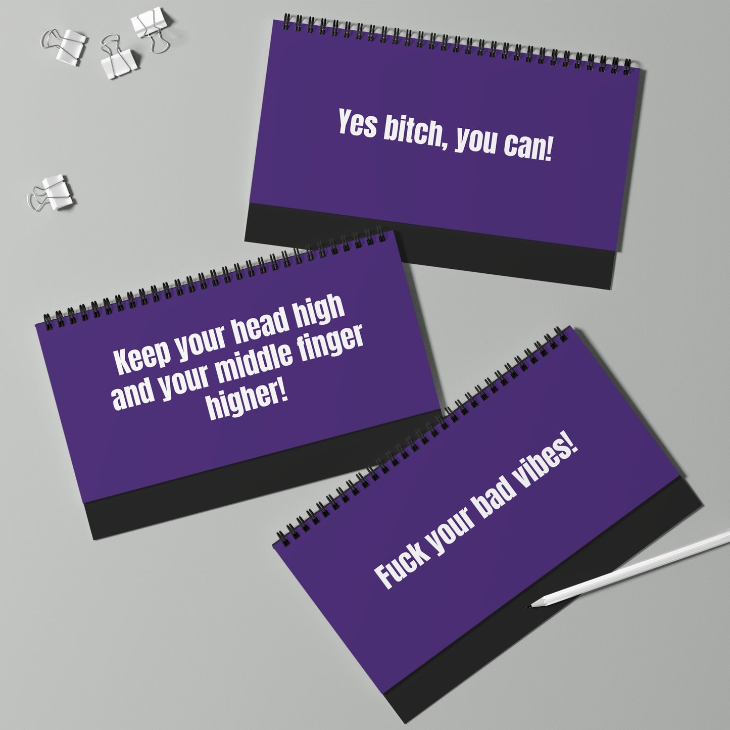 Funny black desk sign reading ‘Straighten Your F*cking Crown’ q2