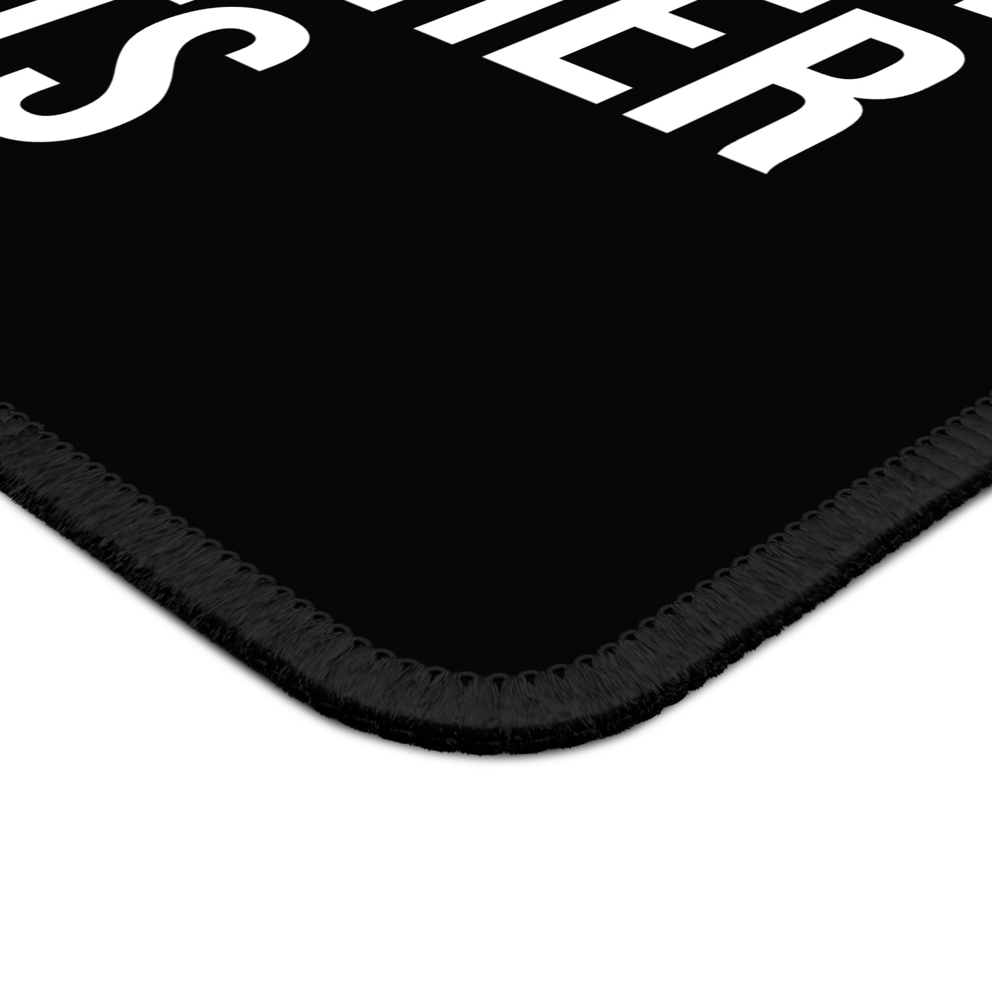 Close Up of funny mouse pad with sarcastic quote: ‘I’d Give a F*ck But I Left It in My Other Pants’