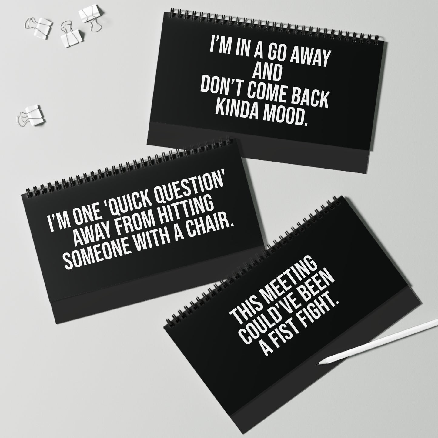 q1 “I’m on Mute for a Reason” desk flip sign