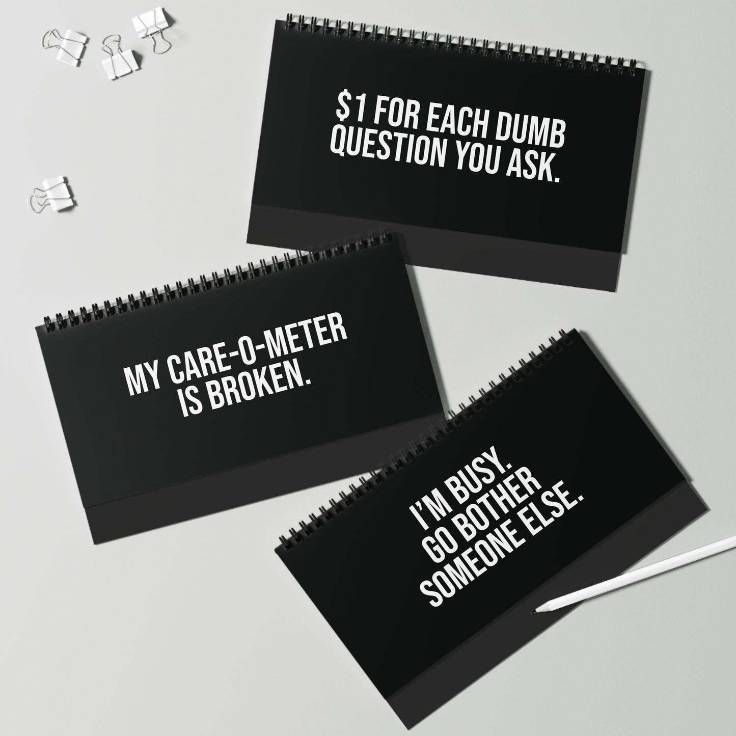 q2 “I’m on Mute for a Reason” desk flip sign