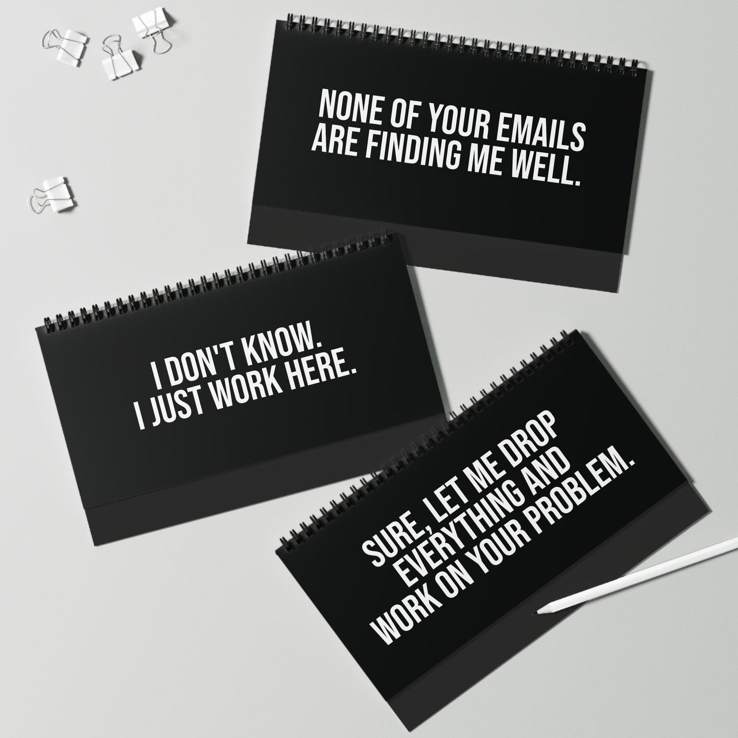 q3 “I’m on Mute for a Reason” desk flip sign