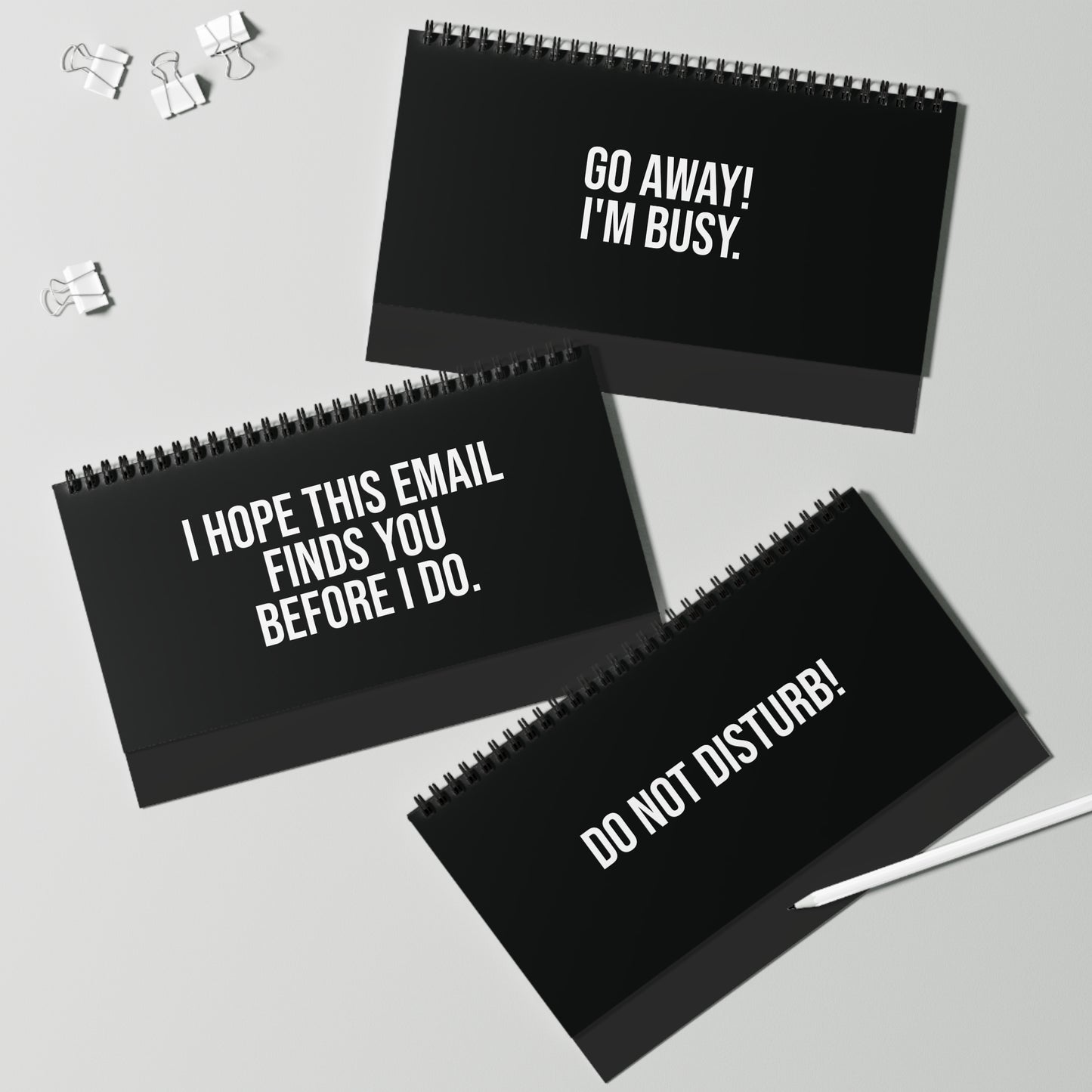 q4 “I’m on Mute for a Reason” desk flip sign