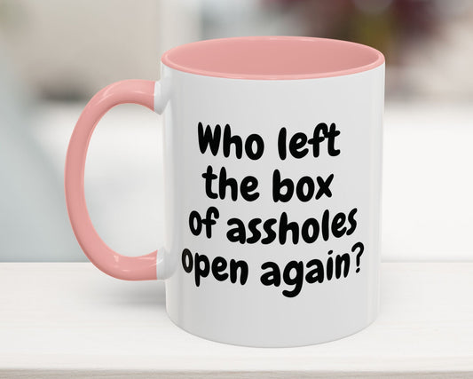 pink mug with bold sarcastic quote for work
