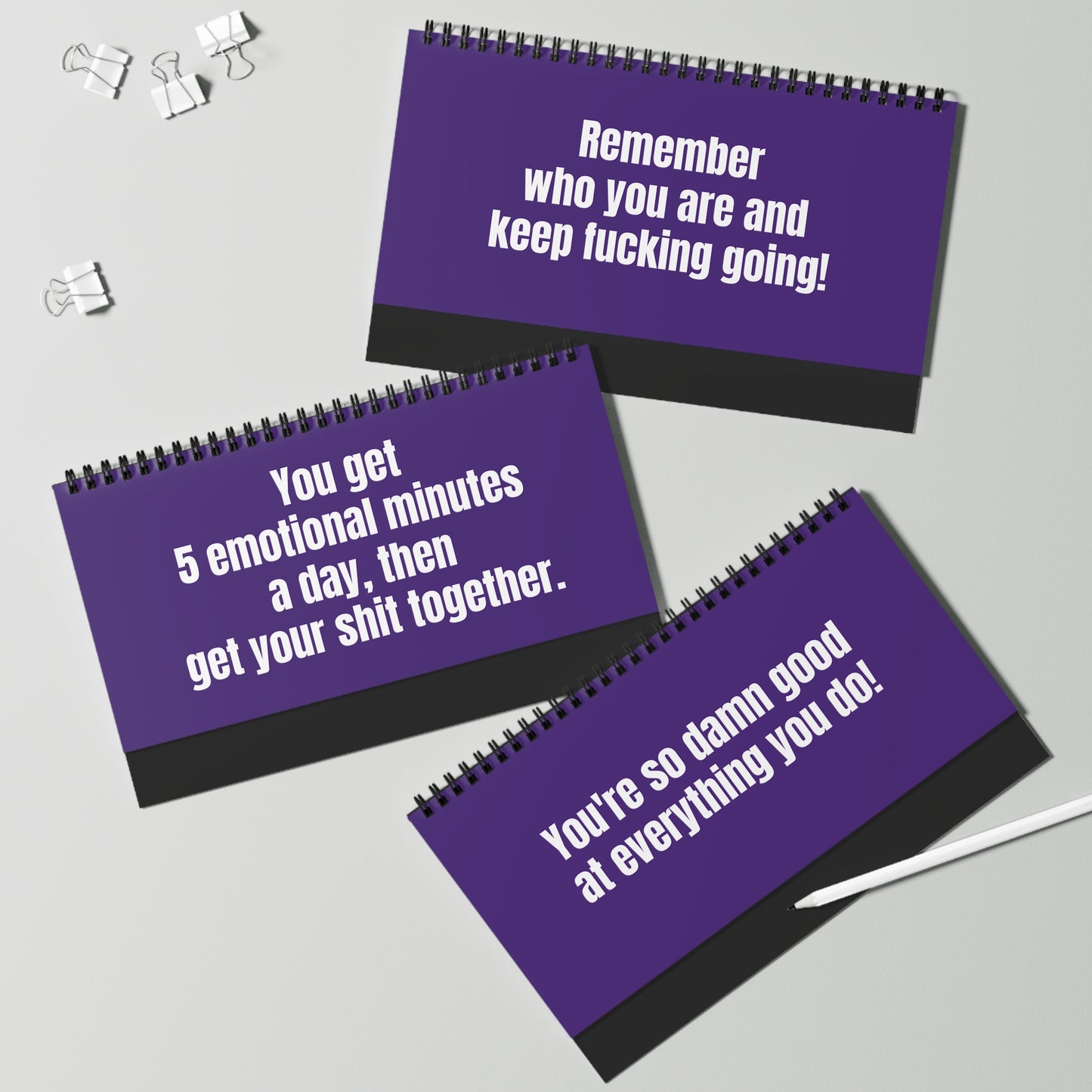 Desk sign panel Q4: ‘Straighten your f*cking crown’ confidence boost reminder