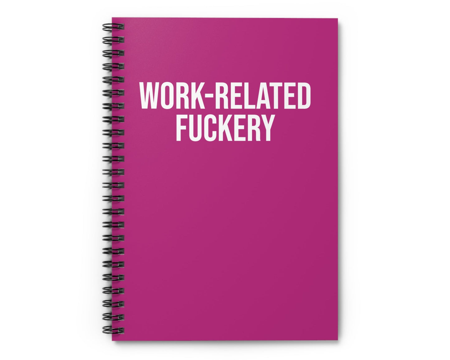 work related sweaty notebook