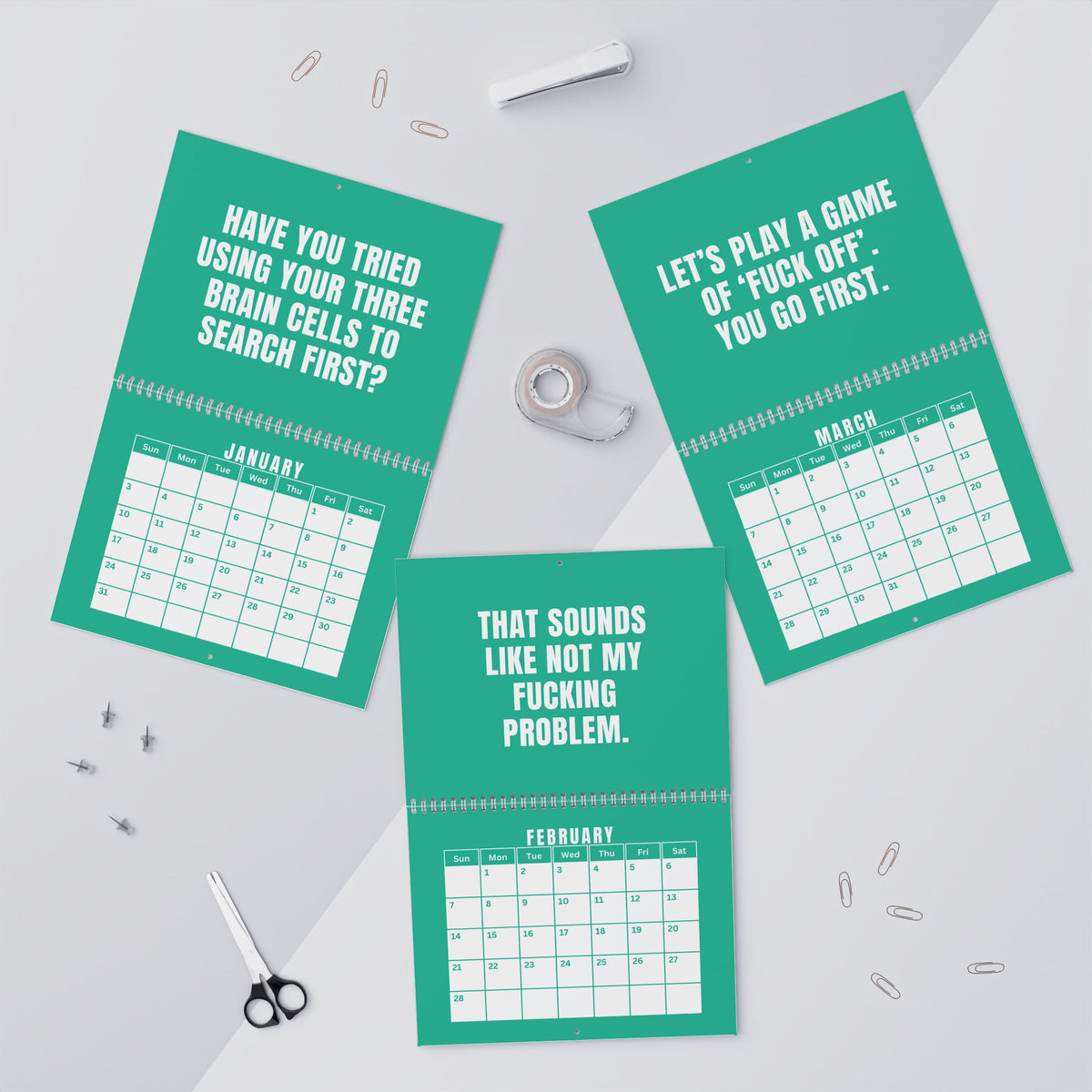 NOT TODAY! 2027 Unfiltered Wall Calendar