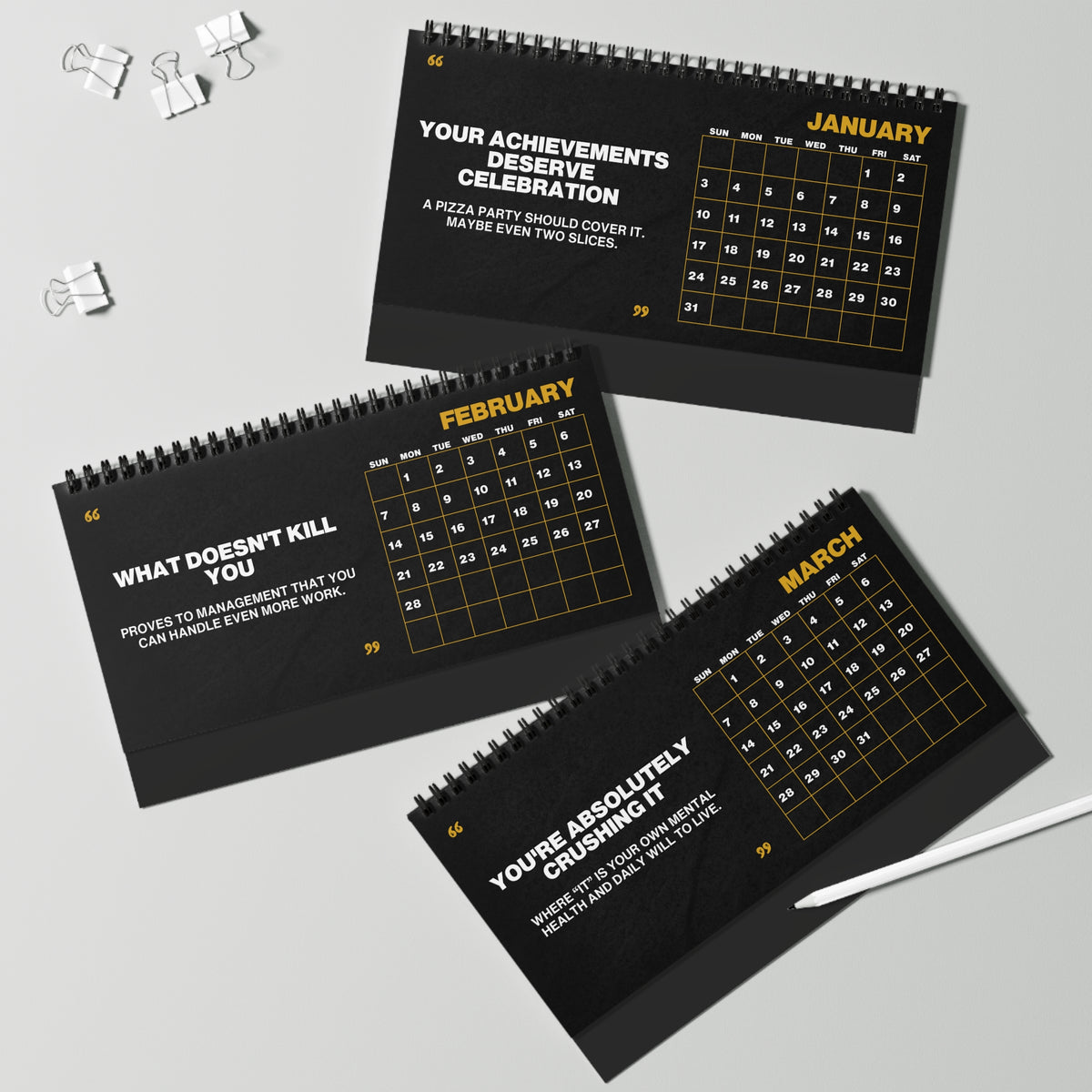 Honestly Toxic Corporate Motivation 2027 Desk Calendar
