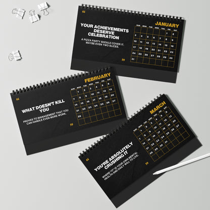 Honestly Toxic Corporate Motivation 2027 Desk Calendar