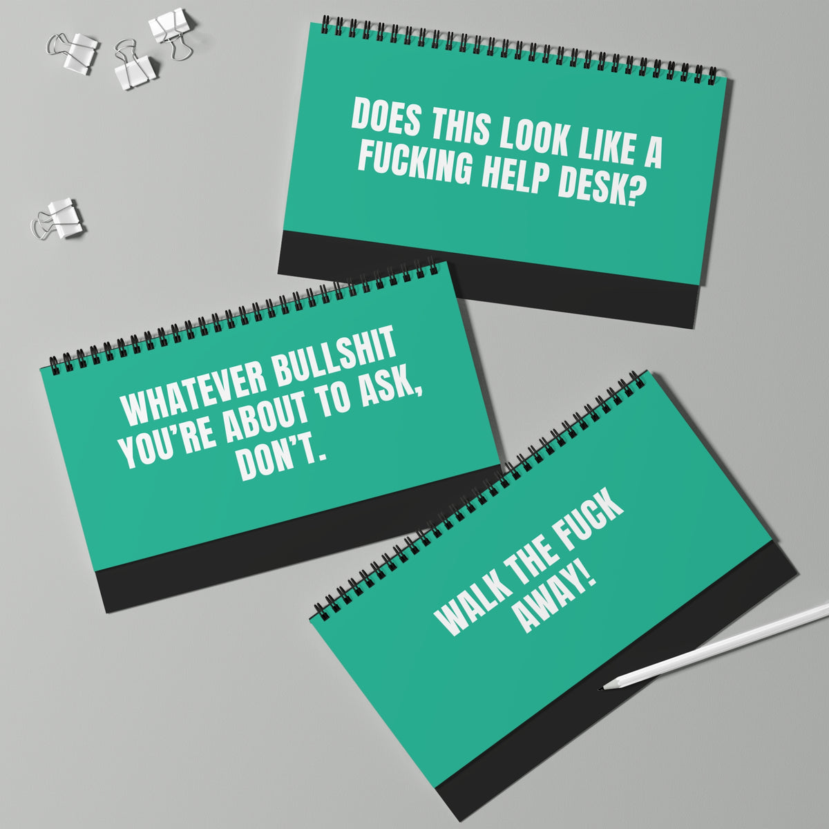 NOT TODAY! Unfiltered Desk Statuses Desktop Flip Sign
