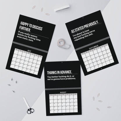 2027 WALL Calendar Per My Last Email NSFW