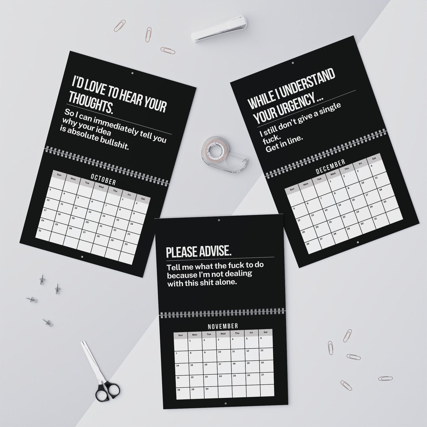 2027 WALL Calendar Per My Last Email NSFW