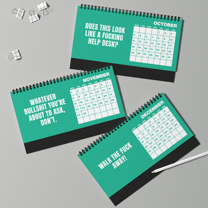 NOT TODAY! 2027 Unfiltered Desktop Calendar
