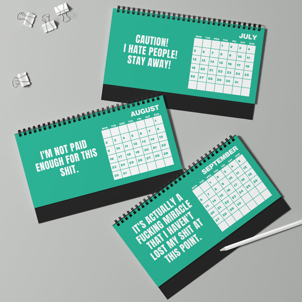 NOT TODAY! 2027 Unfiltered Desktop Calendar