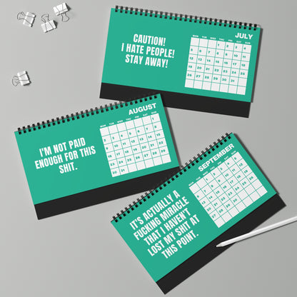 NOT TODAY! 2027 Unfiltered Desktop Calendar