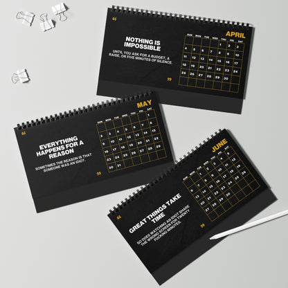 Honestly Toxic Corporate Motivation 2027 Desk Calendar