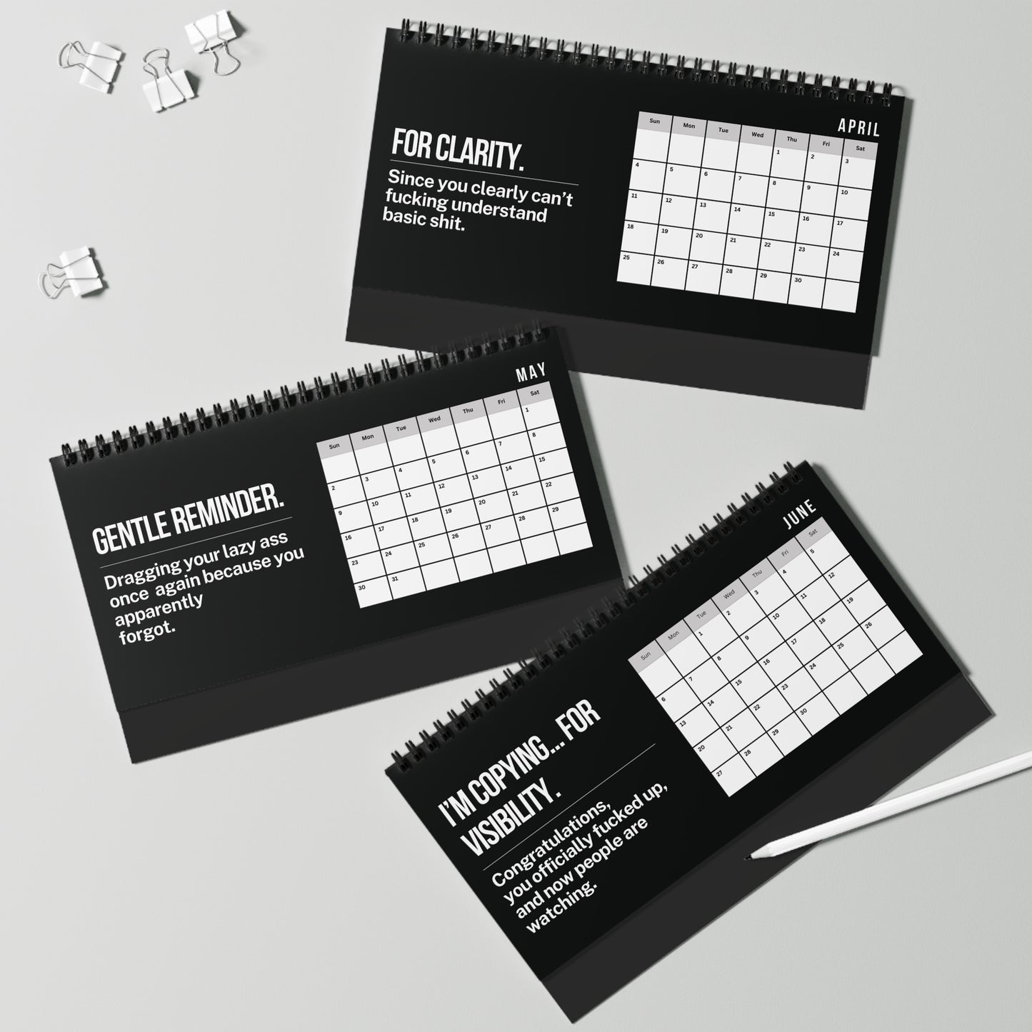 2027 Per My Last Email Desk Calendar NSFW