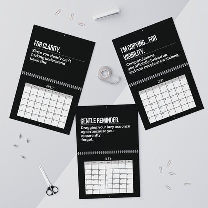 2027 WALL Calendar Per My Last Email NSFW