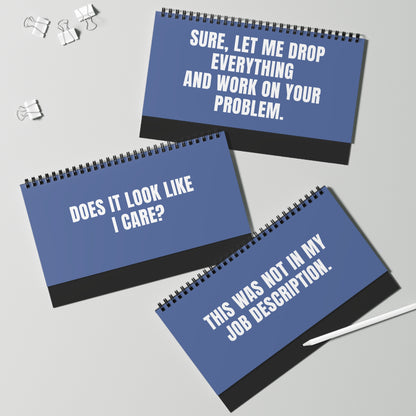 HR-Approved NOT TODAY! Sarcastic Statuses Desk Flip Sign