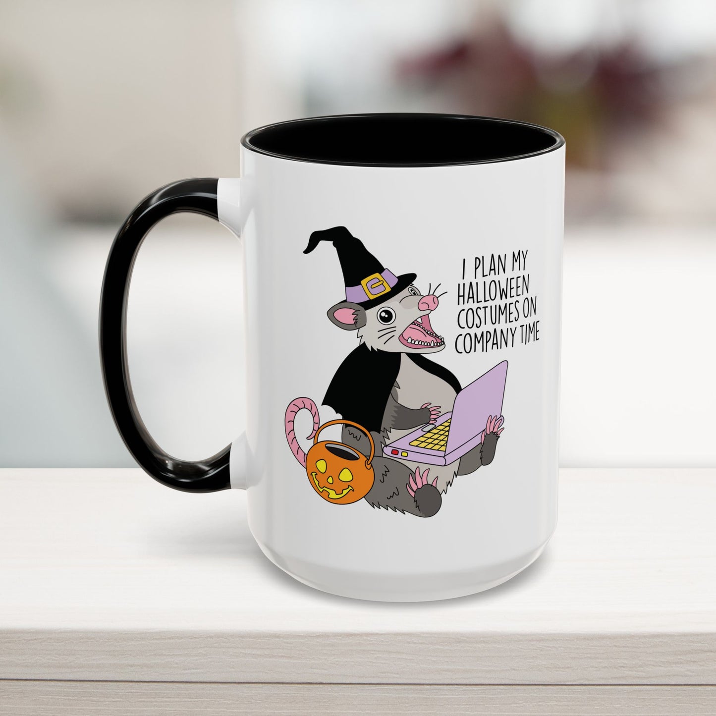 I Plan My Halloween Costumes Mug (11, 15oz)