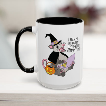 I Plan My Halloween Costumes Mug (11, 15oz)