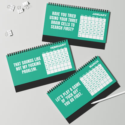 NOT TODAY! 2027 Unfiltered Desk Calendar