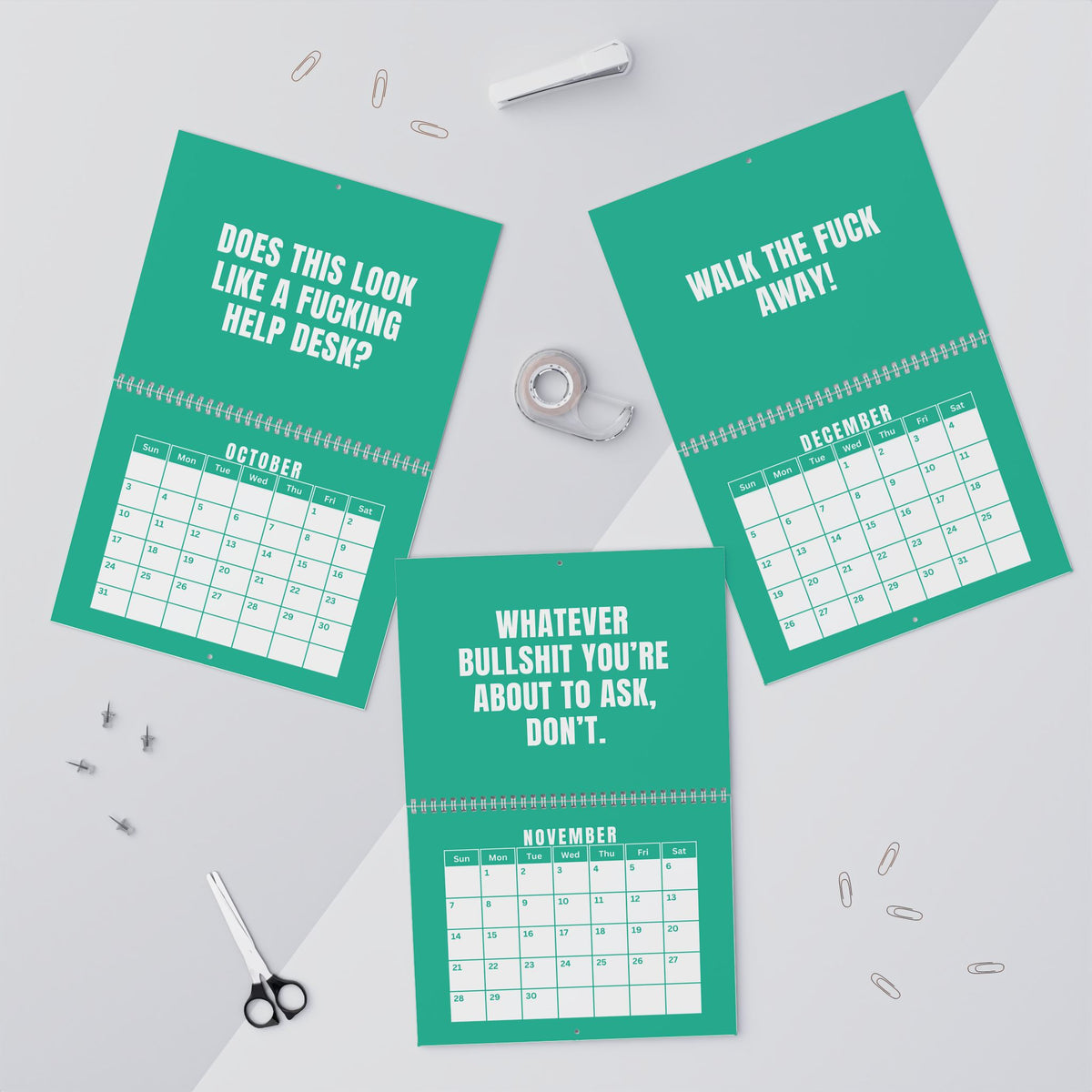 NOT TODAY! 2027 Unfiltered Wall Calendar