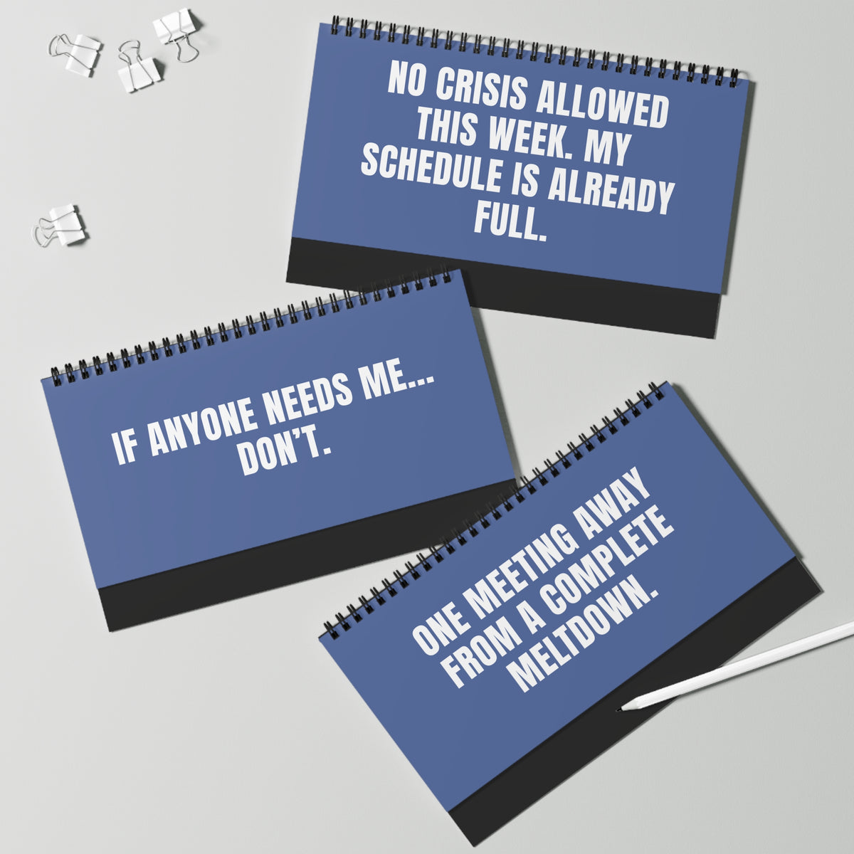 HR-Approved NOT TODAY! Sarcastic Statuses Desk Flip Sign