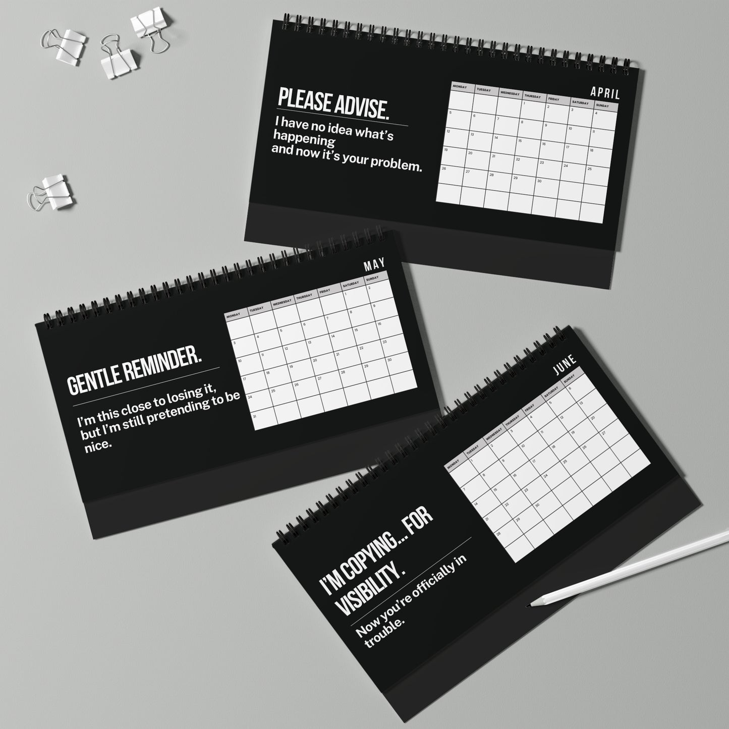 2027 Per My Last Email Desk Calendar SFW