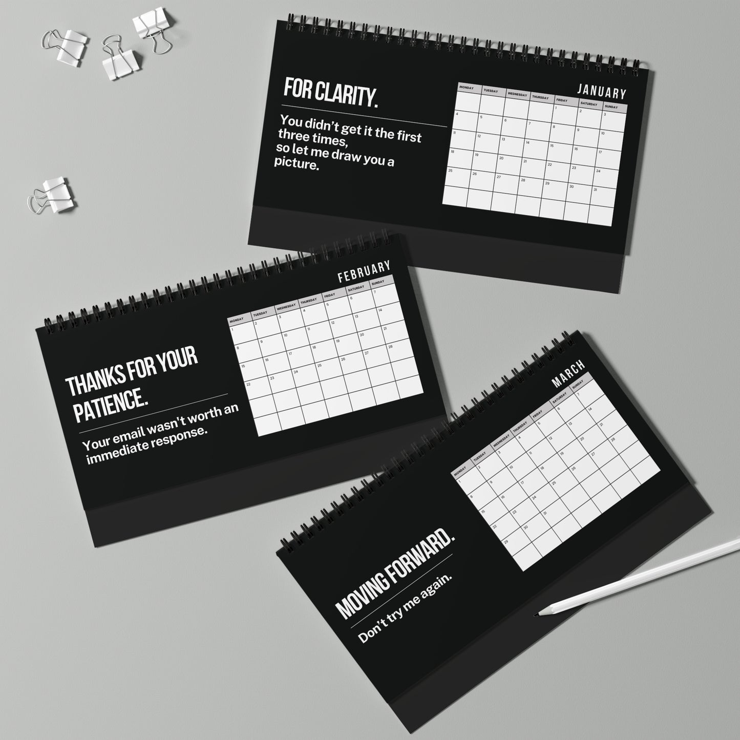 2027 Per My Last Email Desk Calendar SFW