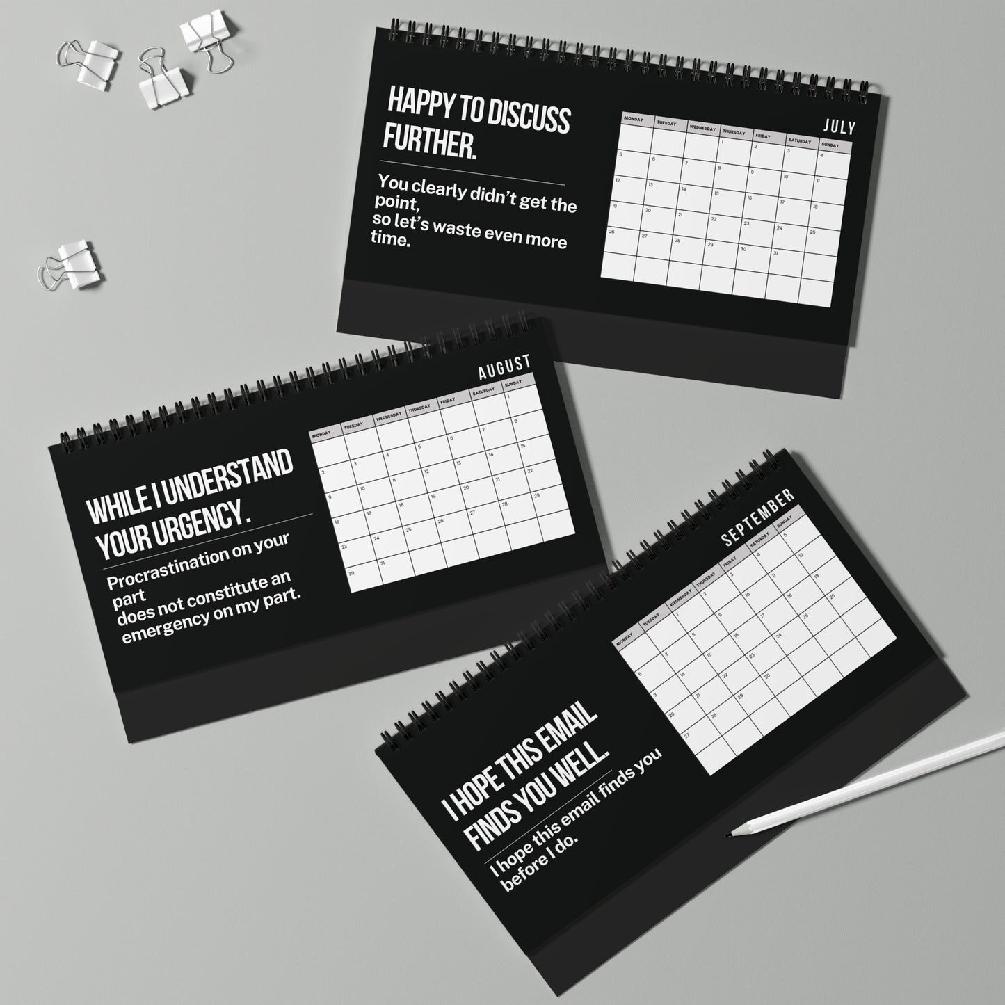 2027 Per My Last Email Desk Calendar SFW