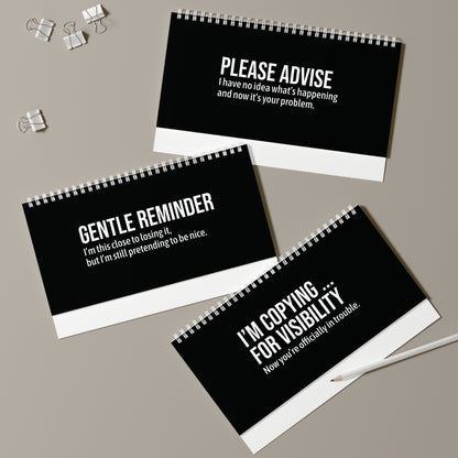 Per My Last Email Corporate Email Lingo Funny Translation Desk Sign AU