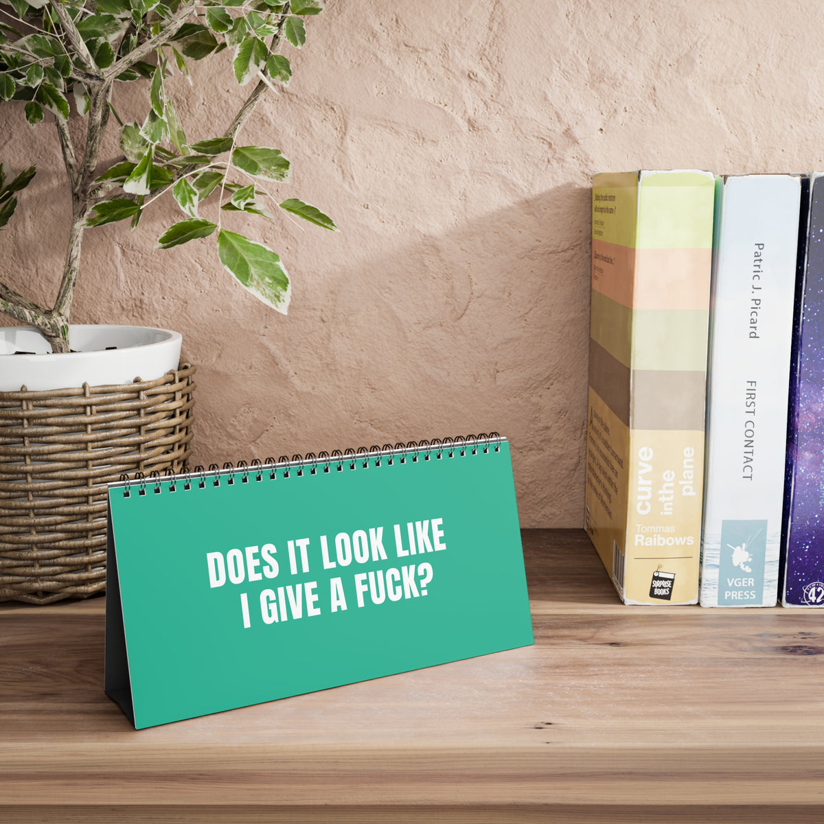 NOT TODAY! Unfiltered Desk Statuses Desktop Flip Sign