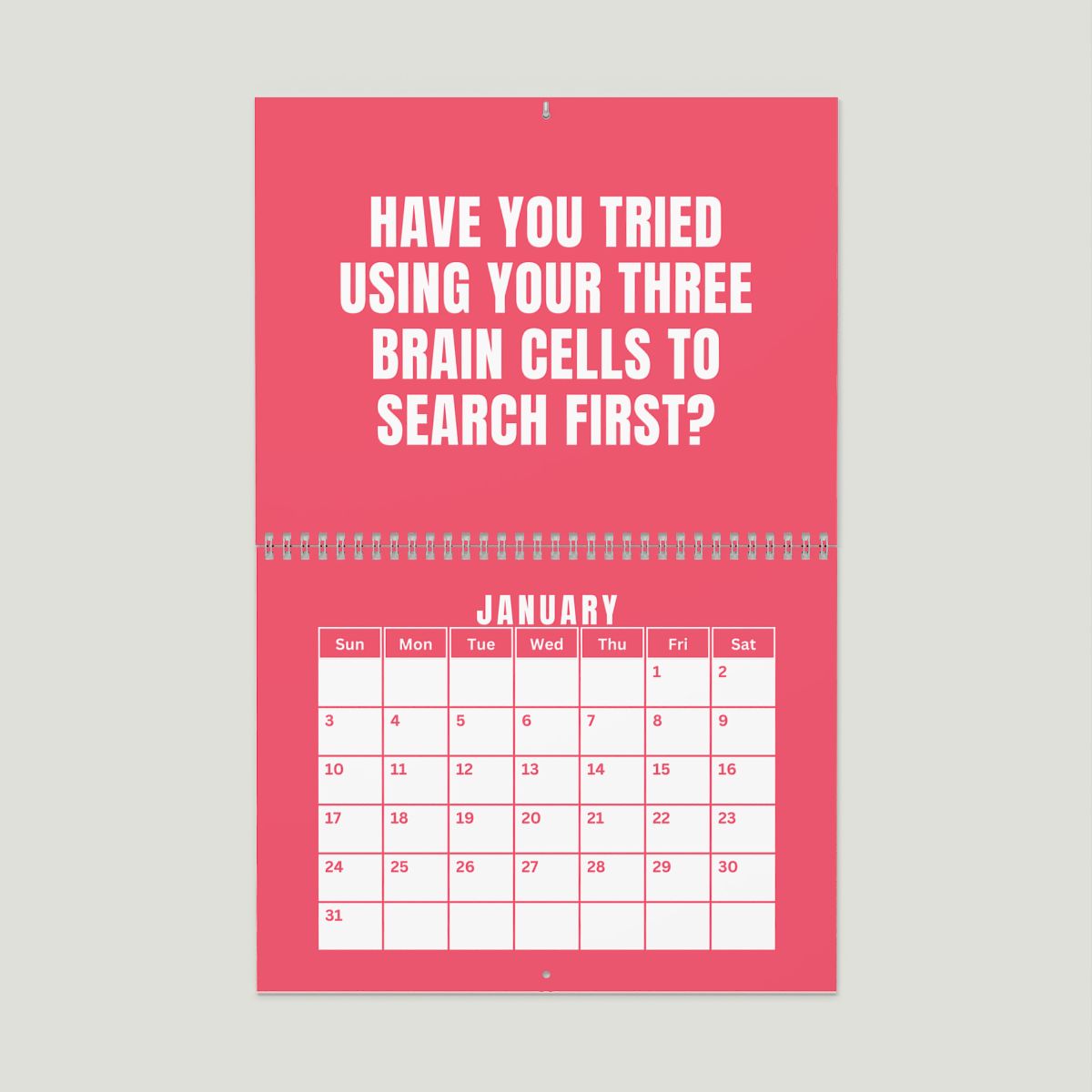 NOT TODAY! 2027 Unfiltered Wall Calendar