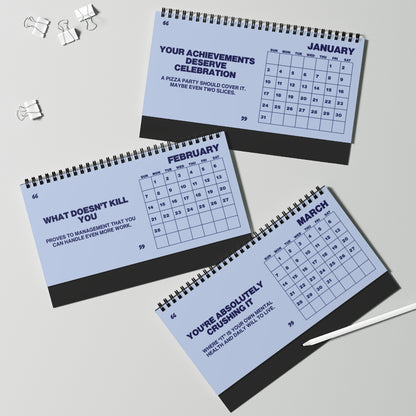 Honestly Toxic Corporate Motivation 2027 Desk Calendar