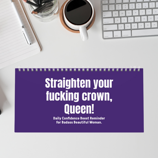 Straighten Your F*cking Crown Queen Desk Sign AU