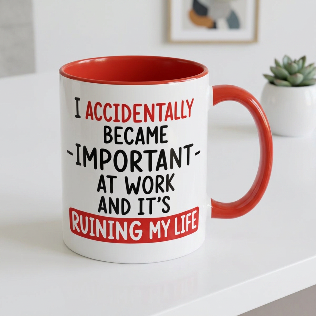 I Accidentally Became Important at Work Mug (11, 15oz)