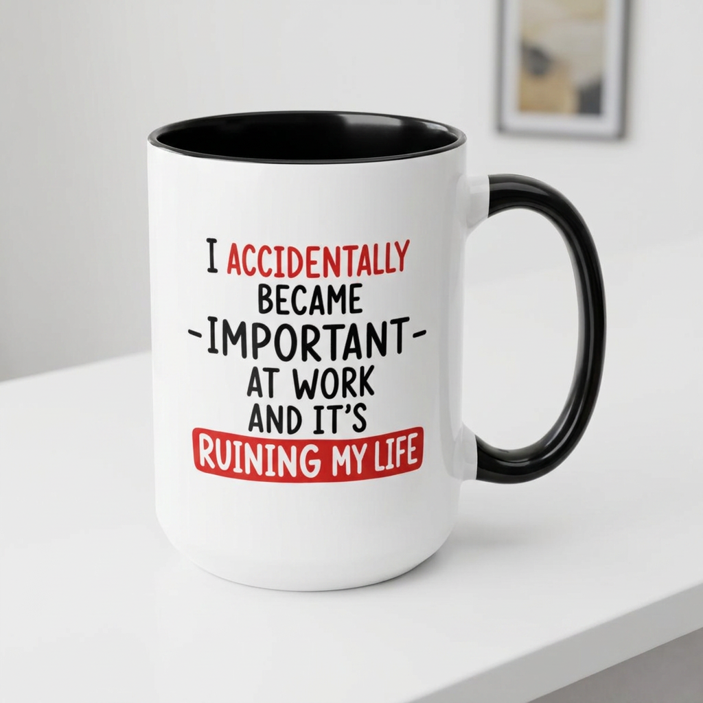 I Accidentally Became Important at Work Mug (11, 15oz)