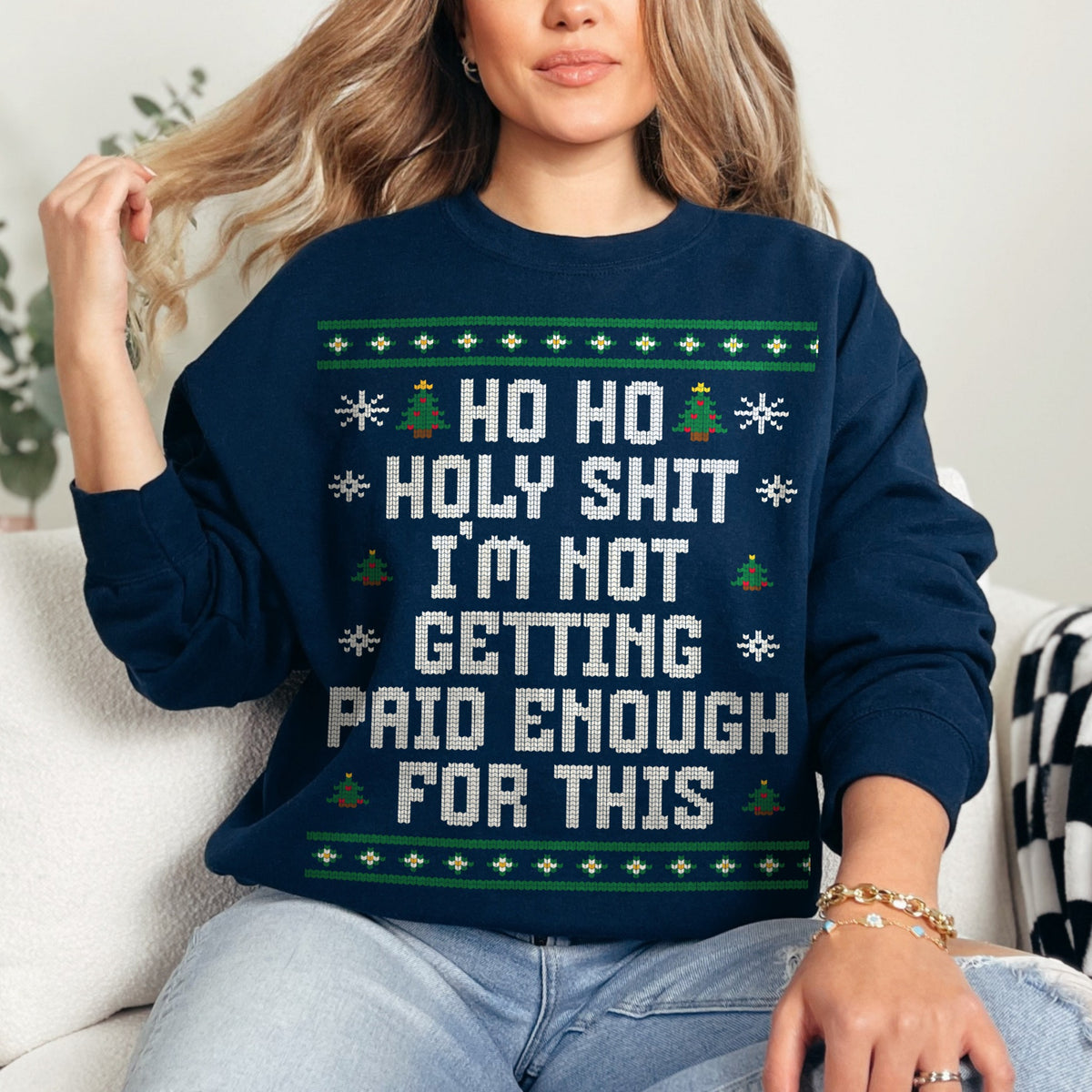 Holy Shit Ugly Christmas Sweatshirt