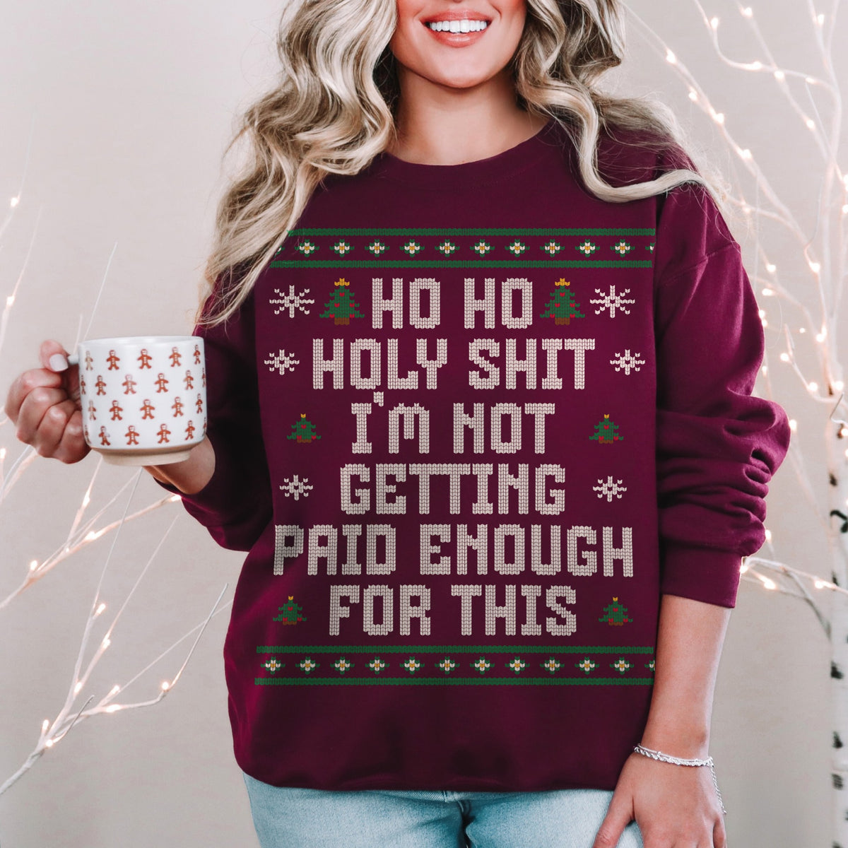 Holy Sh*t Unisex Ugly Christmas Sweater