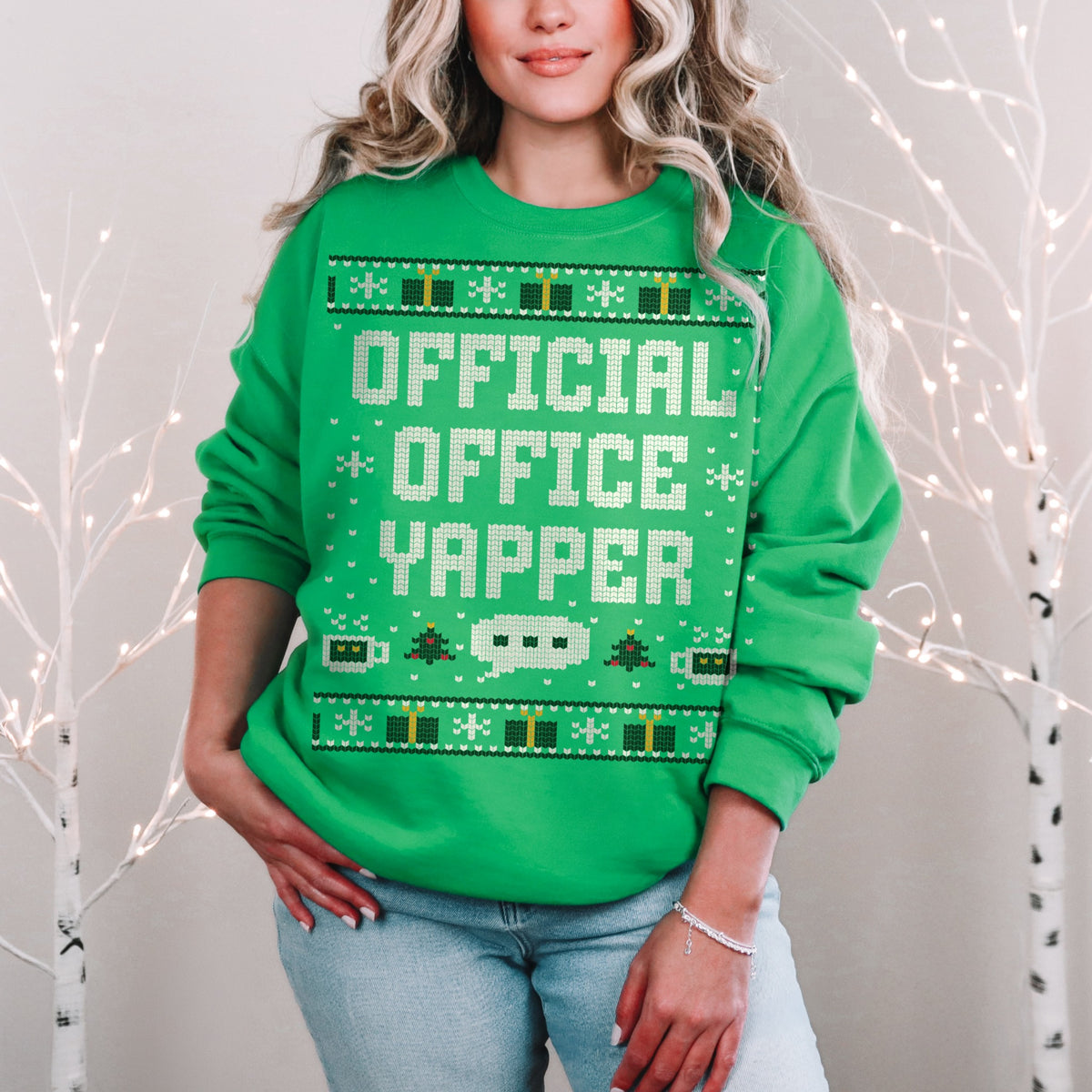 Official Office Yapper Unisex Ugly Christmas Sweater