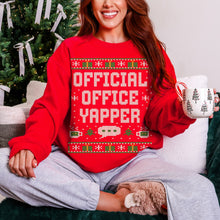 Official Office Yapper Funny Unisex Ugly Christmas Sweatshirt