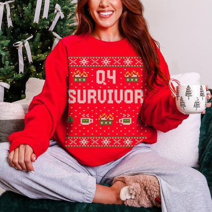 Q4 Survivor Unisex Ugly Christmas Sweater