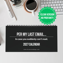 2027 Per My Last Email Desk Calendar SFW