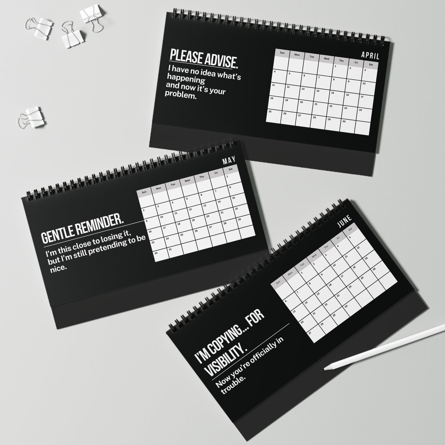 2027 Per My Last Email Desk Calendar CLEAN